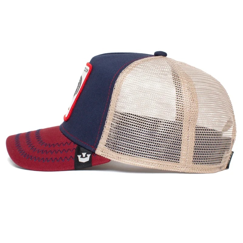 Mũ lưới Goorin Bros The Cock phối màu Navy & Đỏ - Nón Mũ Happy Cap - Công Ty TNHH May Mặc Happy Cap